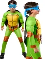 Produktbild: Teenage Muntant Ninja Turtle Kinder Kostüm Offiziell Outfit Jungen Mädchen