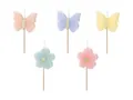 Produktbild: 5904555032170 Świeczki urodzinowe Motylki, 3.5 cm, mix  1 op. / 5 szt. PARTYDECO
