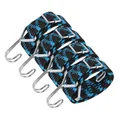 Produktbild: Spanngummi mit Haken,4er Expander mit Haken Verstellbar Gepäckspanner Breit Gummispanner mit Haken für Sackkarre Gepäckträger Fahrrad Motorrad Camping Blau. (50cm)