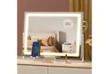 Produktbild: SONGMICS Schminkspiegel mit Beleuchtung, Kosmetikspiegel Touch-Steuerung, dimmbar, Handyhalter, verstellbares LED-Licht, mit USB-A und USB-C, 58 x 43 cm