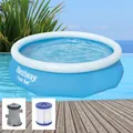 Produktbild: Bestway Fast Set 305x76cm Pool mit Filterpumpe Gartenpool Schwimmbecken 57270