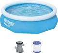 Produktbild: Bestway Fast Set Aufstellpool-Set mit Filterpumpe Ø 305 x 76 cm, blau, rund