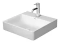 Produktbild: Duravit DuraSquare Waschtisch geschliffen 1 Hahnloch 500 x 470 mm - Weiß...