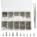 Produktbild: 1200 Stück Kleine Schrauben Mini Selbstschneidende Schrauben Set Mikro Winzig...