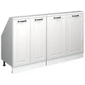 Produktbild: Vicco Dachschrägenschrank-Set, Weiß, Weiß, Holzwerkstoff, 2 Fächer, Rechteckig, 140x81.6x46 cm, Wohnzimmer, Kommoden & Sideboards, Kommoden