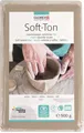 Produktbild: Soft-Ton, Modelliermasse weiss, lufthärtend/brennbar 1040° 500g