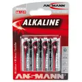 Produktbild: ANSMANN Red-Line LR6 Alkaline AA Mignon Batterie 1.5 V 4er Pack