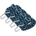 Produktbild: Spanngummi, Expander mit Haken, Gummiseil, Gepäckspanner, 4er Pack, 100cm, blau