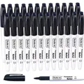Produktbild: 24 Wasserfeste Schwarze Permanentmarker mit Feiner  für Vielseitige Kunst