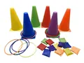 Produktbild: Waylipun Geschicklichkeitsspiel-Set für Kinder mit Hütchen, Ringen und Säckchen