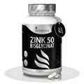 Produktbild: BIOMENTA Zink 50 – 365 Tabletten hochdosiert mit 50 mg reinem Wirkstoff/Tablette aus Zinkbisglycinat – vegan & teilbar - Premiumqualität