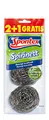 Produktbild: Spontex Spirinett Edelstahlspiralen, ideal für hartnäckigen Schmutz in Töpfen und Pfannen, aus rostfreiem Recycling-Edelstahl (1 x 3 Stück) | 3 Stück (1er Pack)
