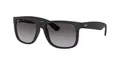 Produktbild: Ray Ban Unisex Sonnenbrille RB4165, Gr. Large (Herstellergröße: 55), Schwarz (Gestell: schwarz, Gläser: grau gradient 601/8G)