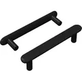 Produktbild: Schrankgriff 2 Pcs Schwarz 121 X 16.6 X 28.3 Mm Eisen Vidaxl