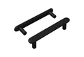 Produktbild: vidaXL Möbelgriff Schrankgriff 2 pcs Schwarz 121 x 16.6 x 28.3 mm Eisen (2-St)