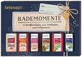 Produktbild: tetesept Bäder Geschenkset Bademomente – Badezusatz Probierset mit Geschenkanhänger - das ideale Präsent für jeden Anlass – 1 x Badeset (6 x 20 ml)