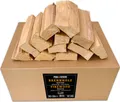 Produktbild: PINI Grillholz OHNE RINDE Buche 10 Kg Brennholz 30-33 cm für Pizzaofen Grill Smoker Kamin Feuerschale