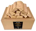 Produktbild: PINI Grillholz OHNE RINDE Buche 10 Kg Brennholz 30-33 cm für Pizzaofen Grill Smoker Kamin Feuerschale