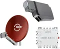 Produktbild: Kathrein CAS 80 Sat-Antenne Rot (ro) 8 Teilnehmer