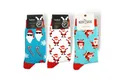 Produktbild: TwoSocks Freizeitsocken Weihnachtssocken Damen und Herren lustige Santa Socken Einheitsgröße (3 Paar)