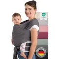 Produktbild: Laleni Babytragetuch für Neugeborene - 100% weiche Bio-Baumwolle, Tragetuch Baby elastisch bis 15kg