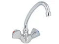Produktbild: heinrichschulte Waschtischarmatur Zweigriff classic line - mit HU-Rohrauslauf 145 mm