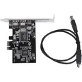 Produktbild: FireWire PCI Express Karte mit 1394a Controller Kabel Hochleistungsbus USB
