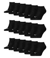 Produktbild: PUMA unisex Sneaker Socken Kurzsocken Sportsocken 261080001 18 Paar, Farbe:Schwarz, Menge:18 Paar (6x 3er Pack), Größe:47-49, Artikel:-200 black