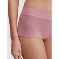 Produktbild: CALIDA Panty Elastic mit breitem Elastikbund, sportlicher Look, Single Jersey-Qualität lila M (44/46)