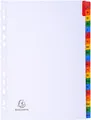 Produktbild: Exacompta 1111E Karton-Register A-Z für DIN A4 aus Karton 20-teilig volle Höhe 2