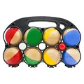 Produktbild: GICO Boccia Spiel aus Massivholz, 8 Kugeln, Durchmesser 7 cm -Made in EU- 3011