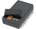 Produktbild: PVC Gehäuse mit Batteriefach für 9V Blockbatterie, 101 x 60 x 26mm, schwarz