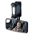 Produktbild: Preiswert&Gut Spiegel Auto Baby Rückbank – kompakter Rückspiegel mit Spiegelfläche ca. 115x55mm – drehbarer Rücksitzspiegel mit Clip-Befestigung Min 49mm – Max 82mm – kleiner Spiegel Klein aus Glas