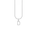 Produktbild: THOMAS SABO Kette mit Anhänger Halskette mit Anhänger Buchstabe D Silber KE2243-051-14