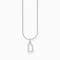 Produktbild: THOMAS SABO Damen Halskette Silber Buchstabe D KE2243-051-14-L45V