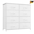 Produktbild: Somdot Fd107 Kommode 30x80x93 cm Weiß 8 Schubladen Schlafzimmer Möbelstücke