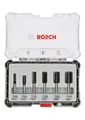 Produktbild: Bosch Fräser-Set, 6-teiliges Nutfräser-Set, 6-mm-Schaft Schaft mm: 6|Schaft Zoll: --
