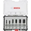Produktbild: Bosch Professional 6 tlg Nutfräser Set 6mm Schaft (2607017465)
