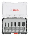 Produktbild: Bosch Zubehör Nutfräser-Set - 6 mm, 6-teilig - 2607017465 (6 Teile)