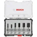 Produktbild: Bosch Fräser-Set, 6-teiliges Nutfräser-Set, 6-mm-Schaft Schaft mm: 6|Schaft Zoll: --