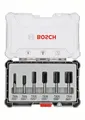 Produktbild: Bosch 6-tlg. Nutfräser-Set, 6-mm-Schaft 2607017465