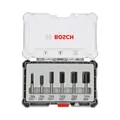 Produktbild: Bosch  Fräser-Set, 6-teiliges Nutfräser-Set, 6-mm-Schaft. Handfräsen, 2607017465