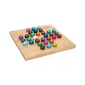 Produktbild: Remember Solitär Brettspiel – Farbenfrohe 32 Kugeln, Holzspielbrett – Knobelspiel für Erwachsene und Kinder ab 5 Jahren