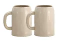 Produktbild: 2er Set Grenzauer-Bierkrug Humpen 0,5 Liter mit Eichstrich Steinkrug 500ml 50cl