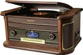 Produktbild: Roadstar HIF-1996D+BT Wood Turntable – Turntable (Wood, 33.45.78 RPM, DAB,DAB+,FM, 40 W, CD,CD-R,CD-RW, Fast Backup, Program, Random Repeat)