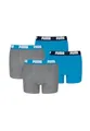Produktbild: PUMA Boxershorts Jungen Kinder Unterhose Unterwäsche 4 er Pack, Farbe:277 - Blue/Grey mélange, Bekleidung:152