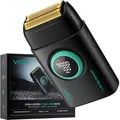 Produktbild: VGR 378 Folienrasierer für Männer, Dreifacher Scherfolie Rasierapparat, Kabelloser Elektrorasierer Rasierer Herren Zero Gap Skin, 9000 U/min, LED-Display (Schwarz)
