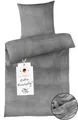 Produktbild: Carpe Sonno Bettwäsche Cashmere Touch Kuschel 135x200 155x220 Winter Teddy Plüsch Fleece Warm, Microfaser-Fleece, 2 teilig, Warme kuschelige einfarbige Bettwäsche Grau