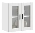 Produktbild: vidaXL Hängeschrank Vitrine-Hängeschrank Küchen-Hängeschrank mit Glastür Porto Weiß