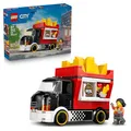 Produktbild: LEGO City Pommes-Truck - Spielzeug Fahrzeug Modellbau mit abnehmbarem Verkaufsbereich, 2 Minifiguren und Zubehör - Geburtstagsgeschenk für Jungen ab 5 Jahren - 60488